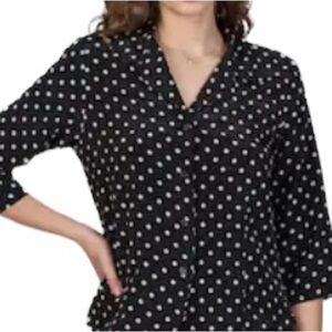 Vintage Cynthia Howie Maggy Boutique 100% silk 2 pc skirt set polka …